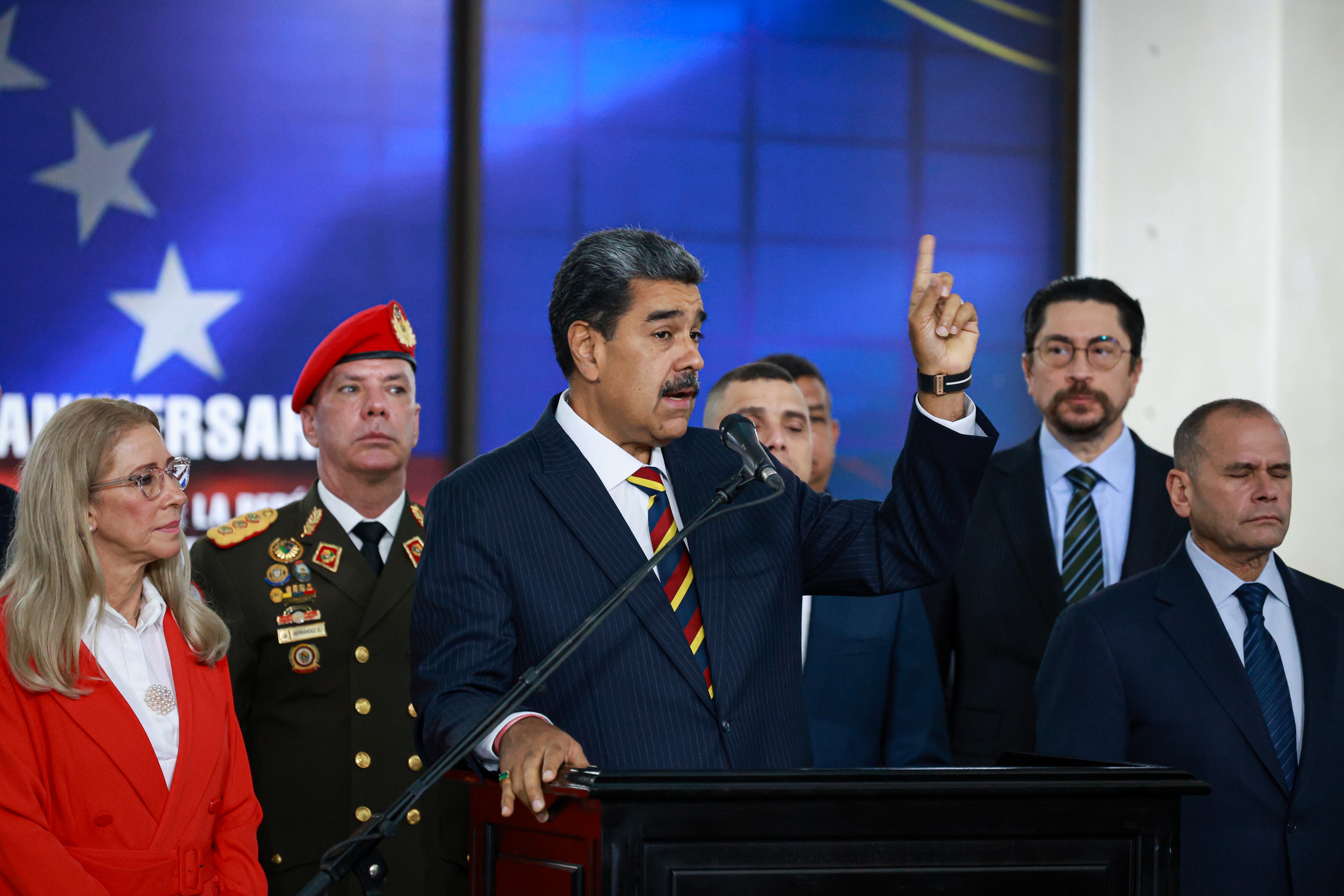 Nicolás Maduro en conferencia de prensa. FOTO: Jesús Vargas/Getty Images