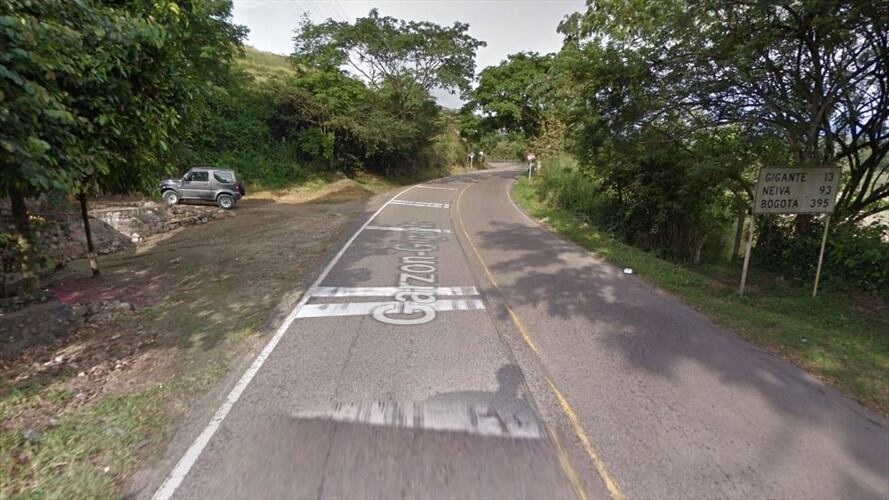 vía Gigante – Garzón. Foto: Google Maps