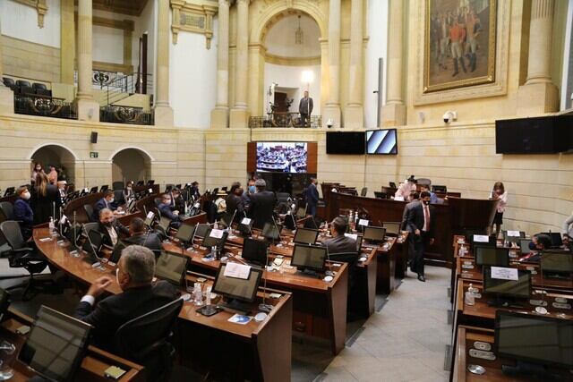 Plenaria en el Senado. Foto: Colprensa-Senado de la República