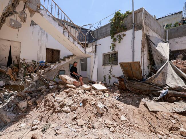 Bombardeo israelí en Palestina. I Foto: JAAFAR ASHTIYEH/AFP via Getty Images.