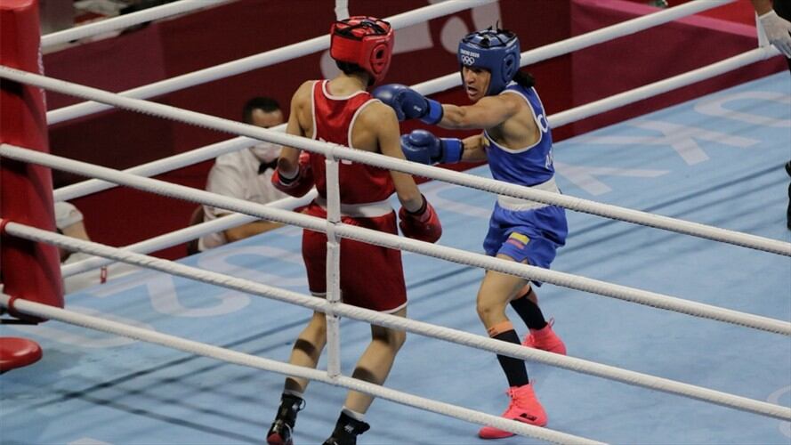 La boxeadora Jenny Arias obtuvo el cuarto diploma para Colombia en los Juegos Olímpicos Tokio 2020. Foto: Prensa: Comité Olímpico Colombiano