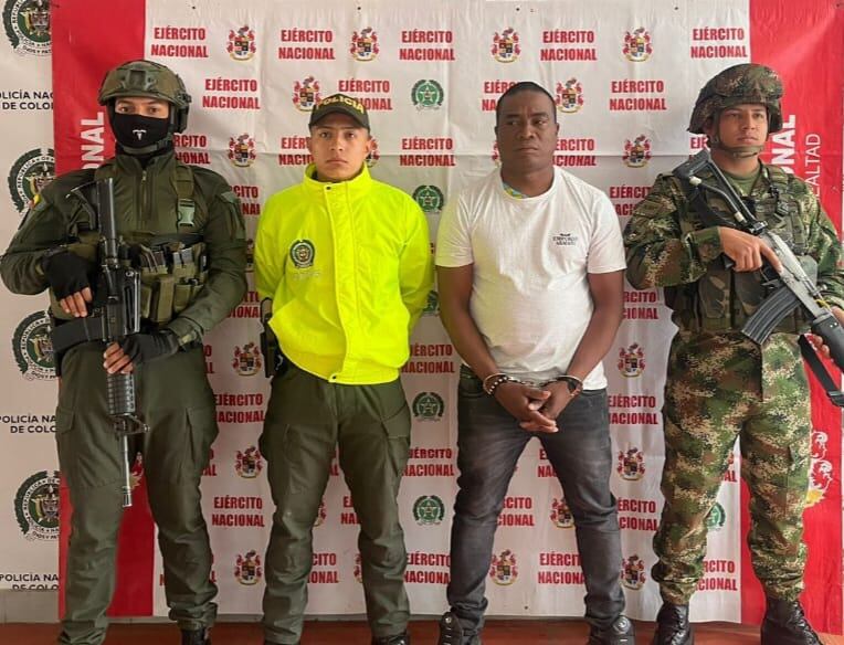 Captura de presunto cabecilla del Clan del Golfo en Antioquia. Foto: Cortesía Ejército Nacional.