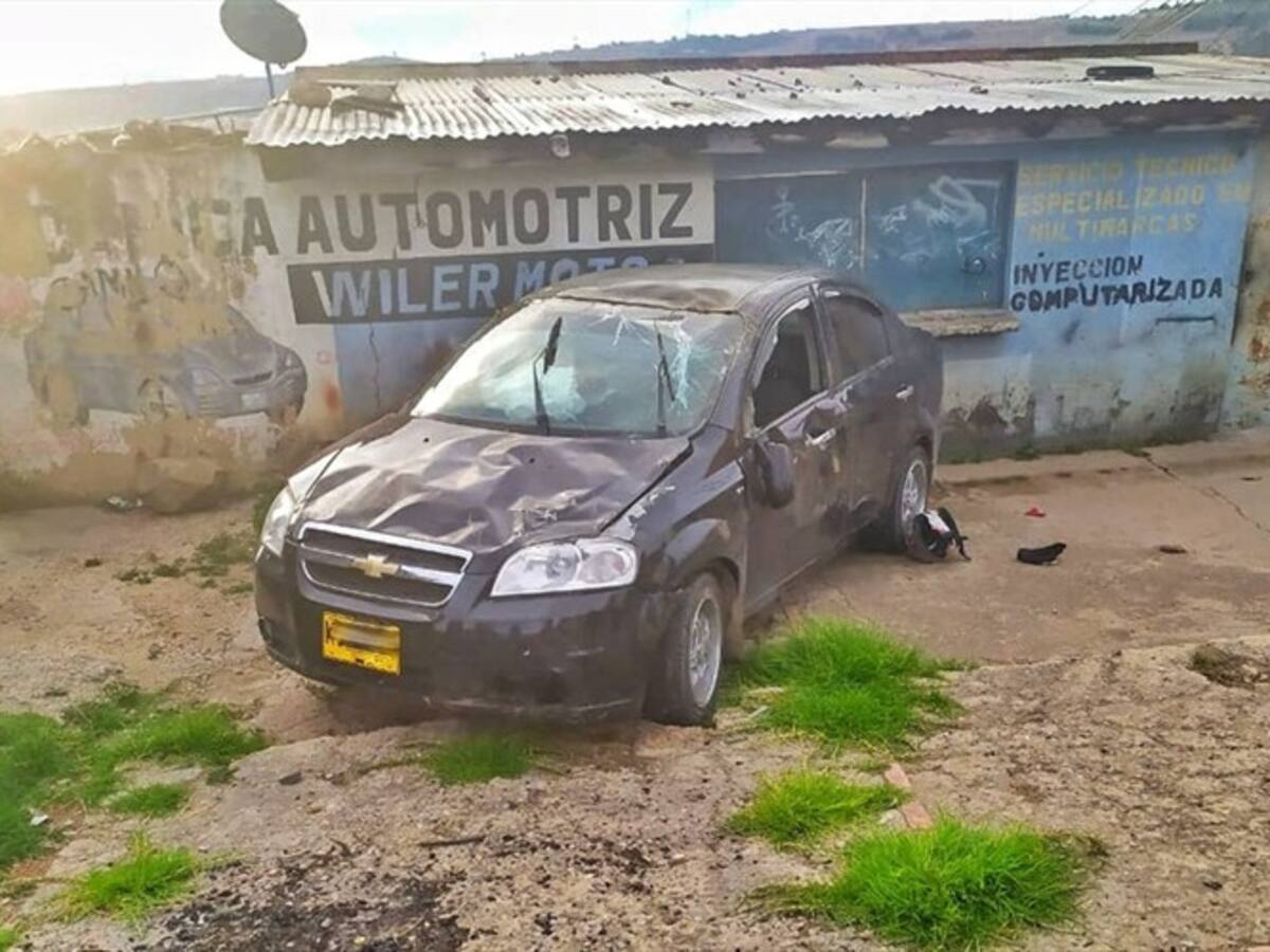Al hospital San Rafael de Tunja envían dos heridos en accidente de tránsito