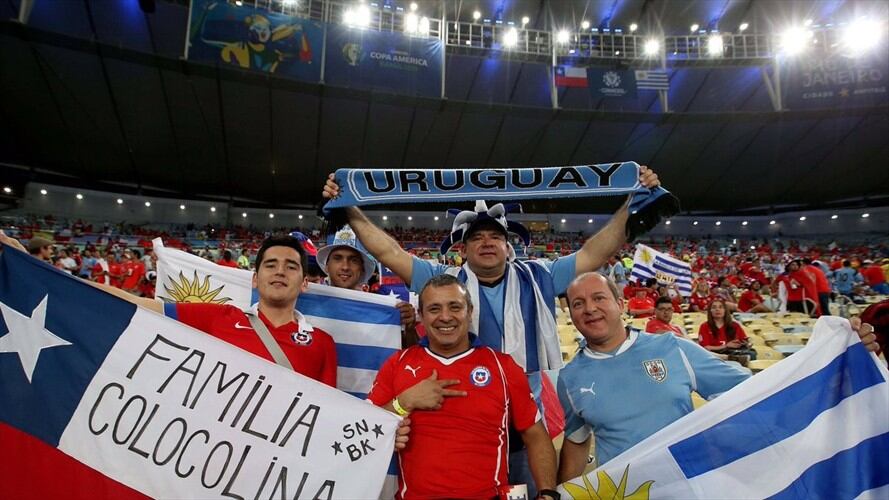 Uruguay y Chile disputan el liderato del grupo C. Foto: LaRoja/ Twitter