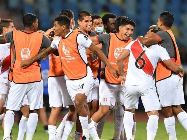 Perú celebra su clasificación a semifinales de la Copa América. Foto: Getty Images