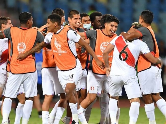 Perú celebra su clasificación a semifinales de la Copa América. Foto: Getty Images
