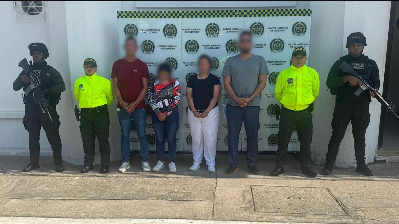 Fueron capturados siete integrantes del grupo delincuencial común organizado “Brent Oil”. Foto: suministrada.