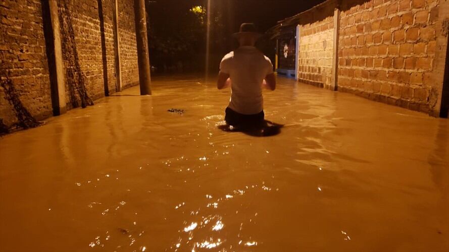 Desbordamiento de ríos deja más de mil familias damnificadas en el Magdalena. Foto: Gobernación del Magdalena