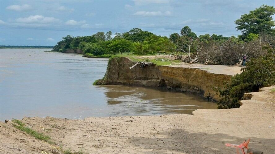Iniciaron obras hidráulicas en punto de erosión de dos municipios del Magdalena. Foto: Cortesía: Gobernación del Magdalena