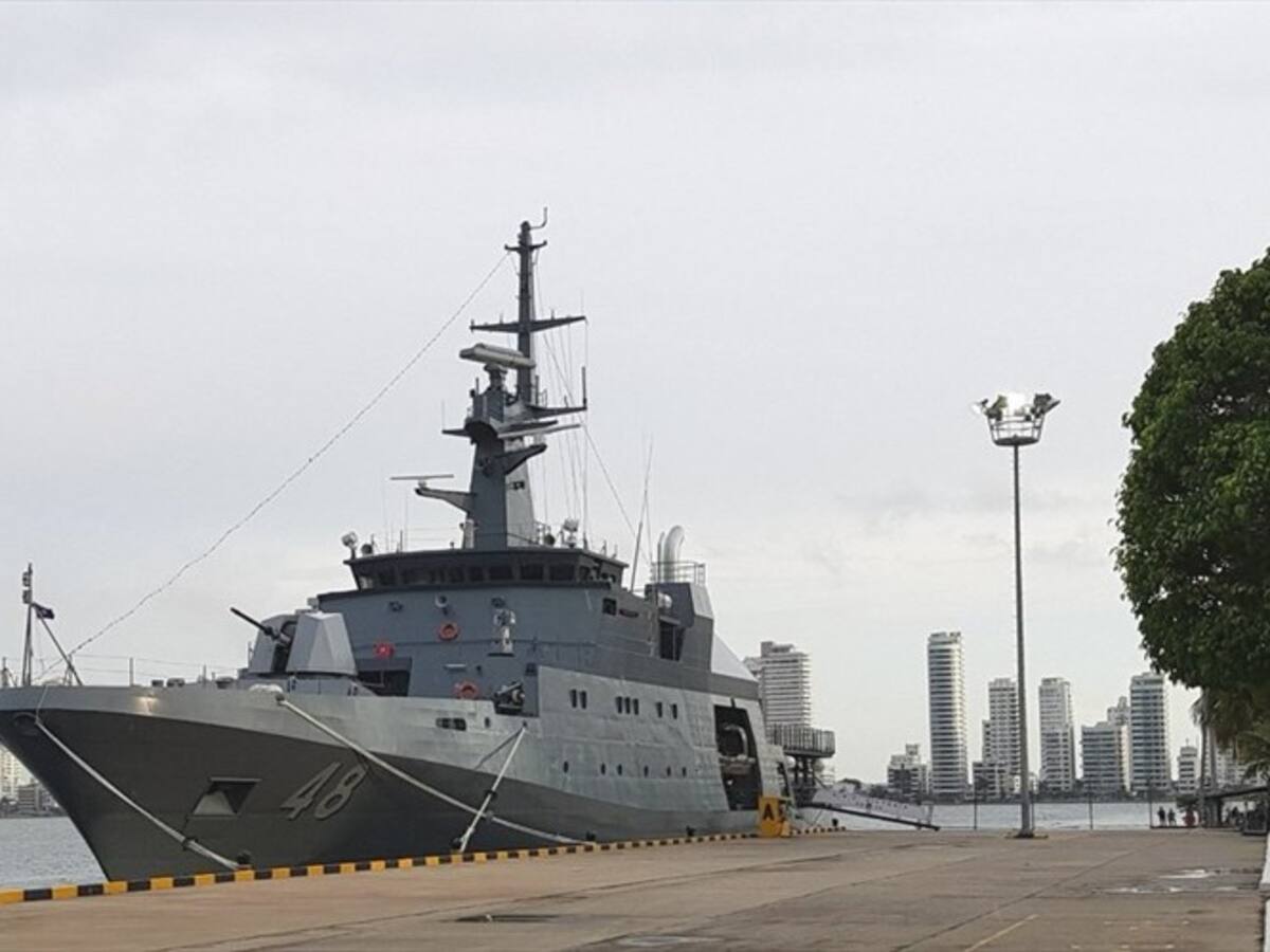 El buque ARC Victoria es el encargado de traer el fuego centroamericano a Barranquilla