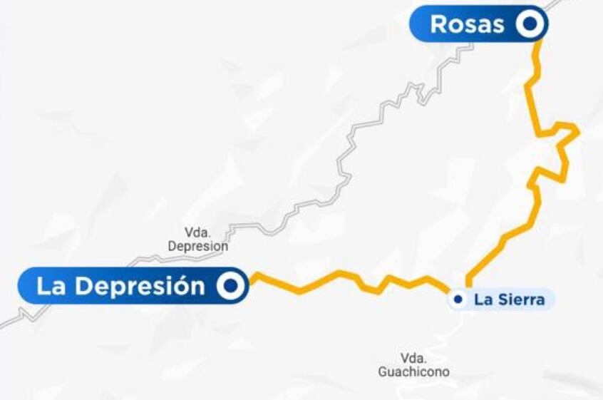 Cierre en la vía Popayán-Pasto. Foto: Invías
