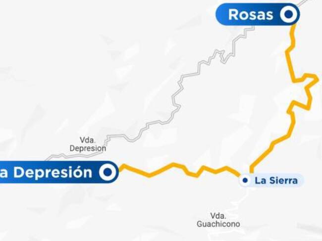 Cierre en la vía Popayán-Pasto. Foto: Invías