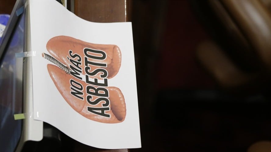 Pedagogía para educar en la prohibición del asbesto. Foto: Colprensa