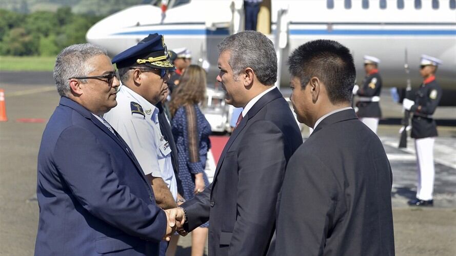 El presidente Iván Duque realiza este lunes su primera visita oficial a Panamá. Foto: Presidencia
