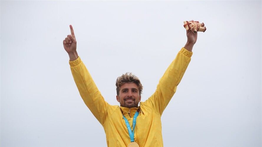 Giorgio Gómez, medalla de oro en Lima 2019. Foto: Agencia EFE