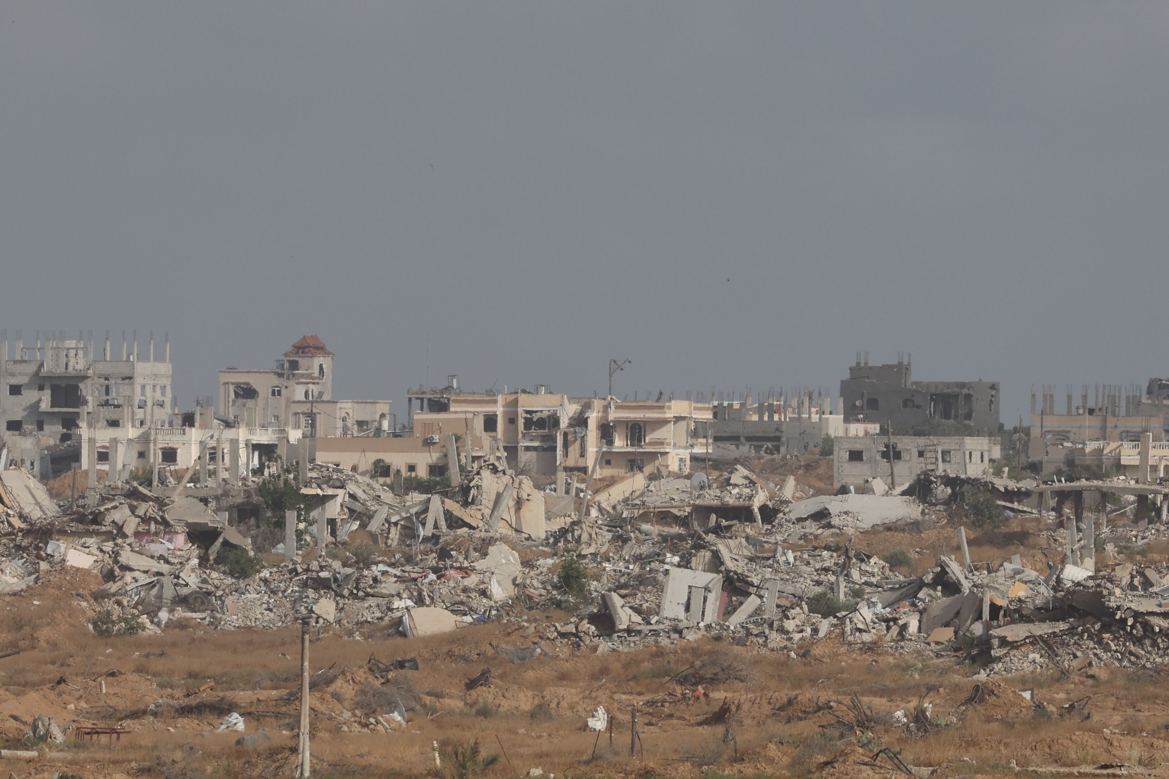 Israel intensificósus ataques contra la Franja de Gaza. EFE/EPA/ABIR SULTAN