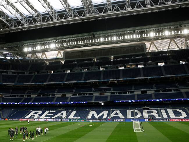Estadio Santiago Bernabéu, en Madrid. Foto: EFE/JuanJo Martín