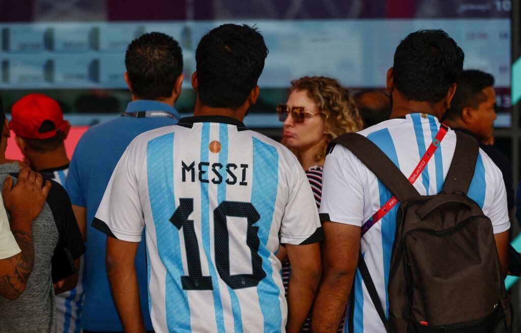 Hinchas de Argentina en Qatar 2022..