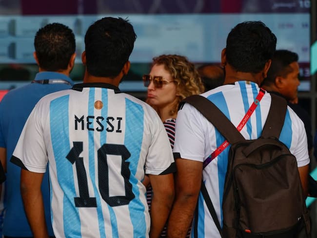 Hinchas de Argentina en Qatar 2022..