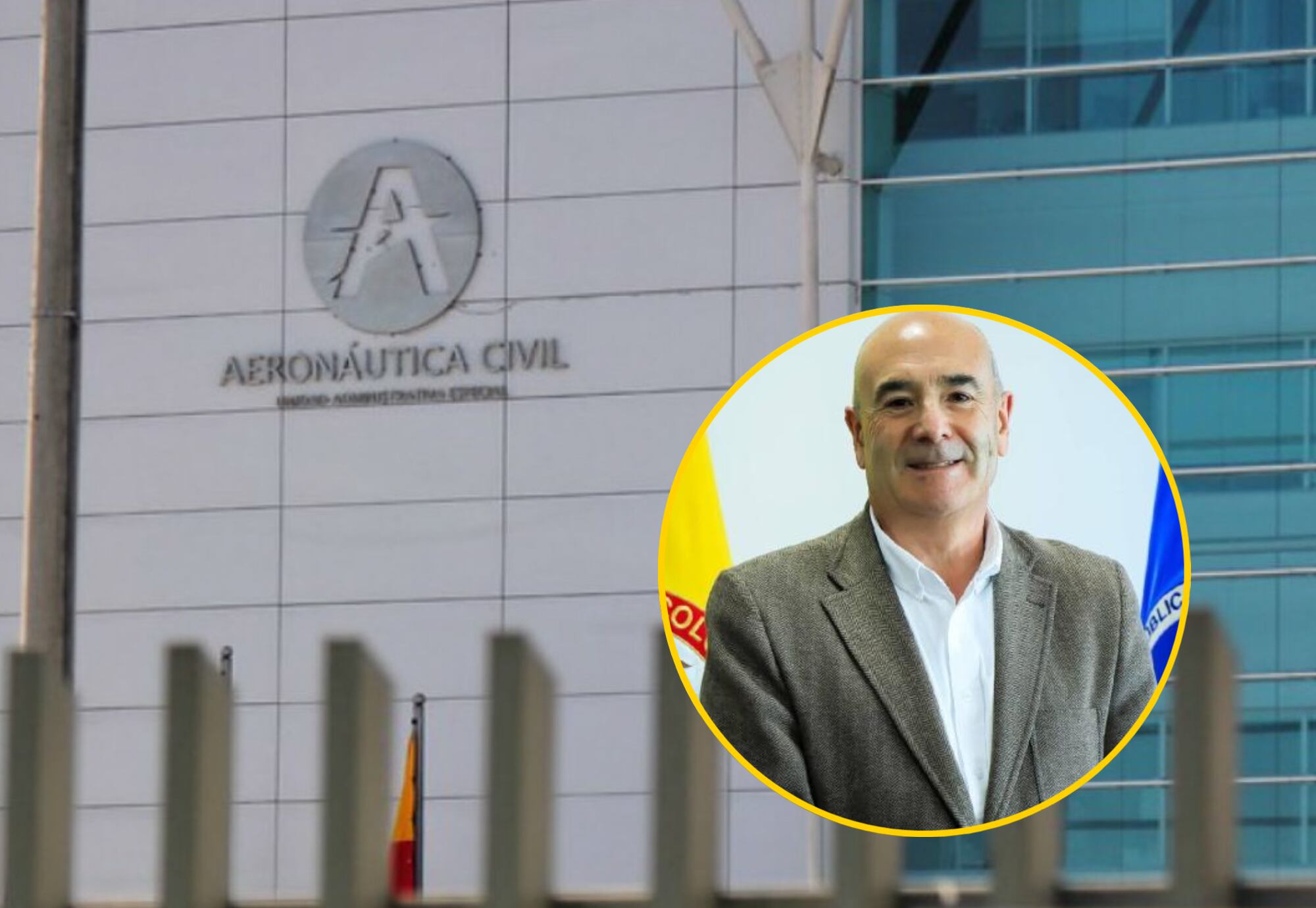 Aeronáutica Civil y Sergio Paris | Foto: Colprensa