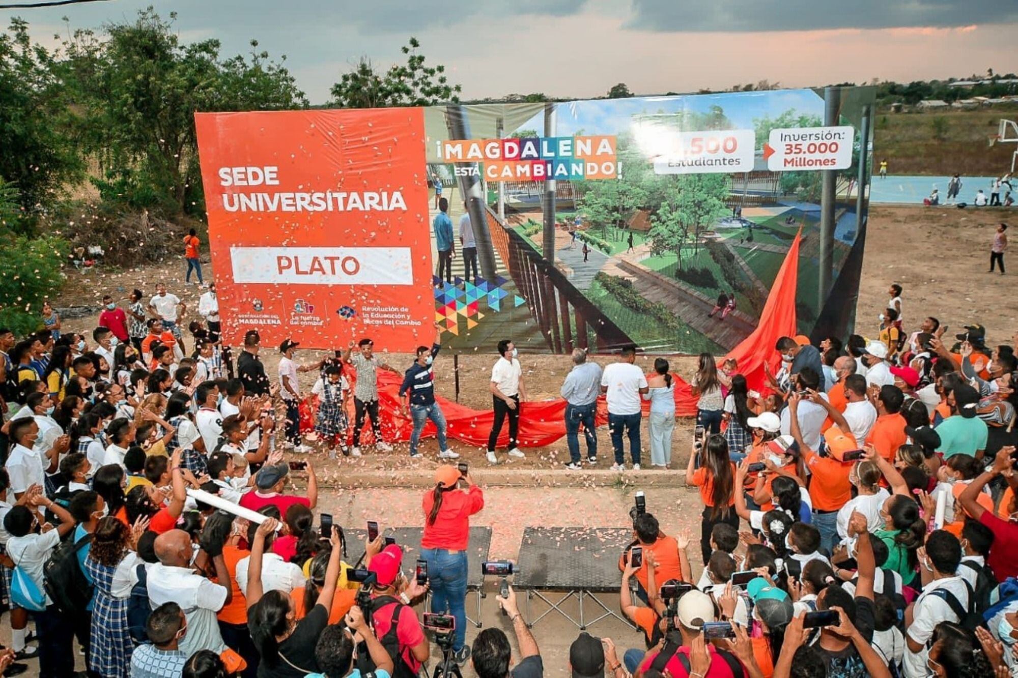 Esta sería la valla de la obra anunciada por la Gobernación/ Gobernación del Magdalena
