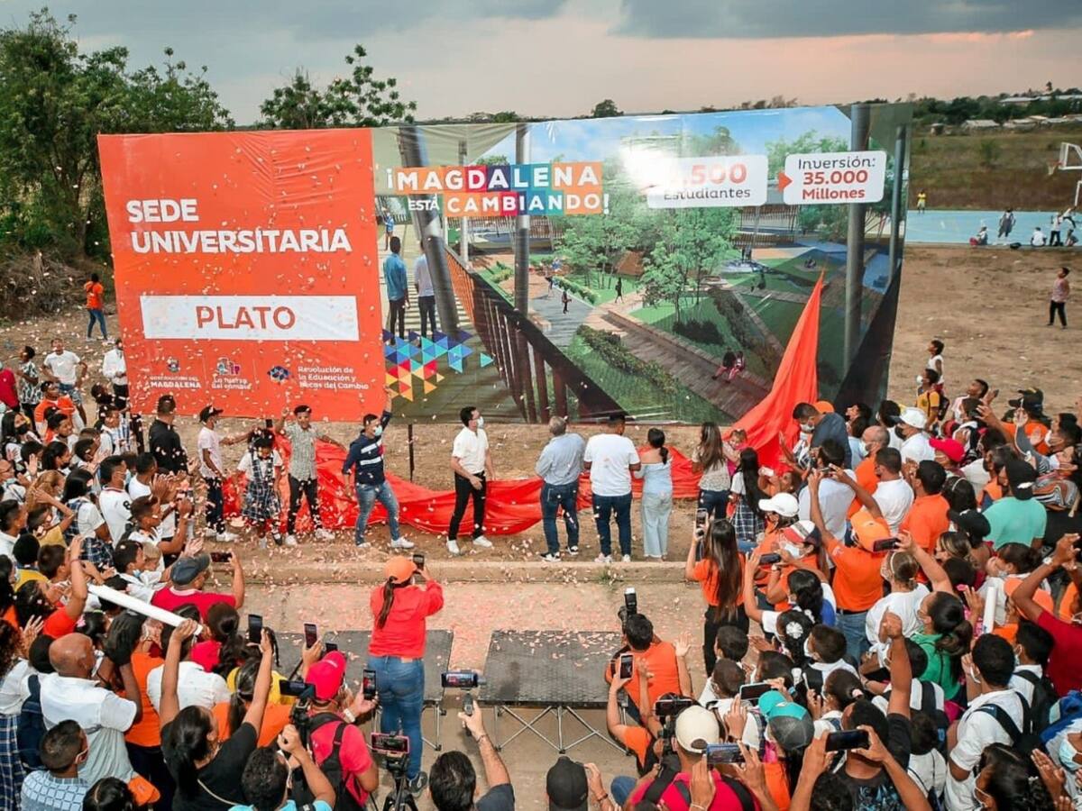 Carlos Caicedo anunció obra en un lote que no tiene permiso de construcción en Plato, Magdalena