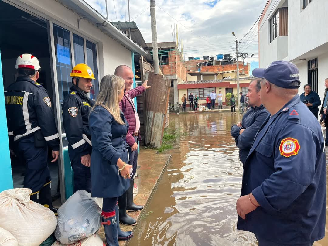 Las fuertes lluvias de las últimas horas en el municipio de Chiquinquirá, Boyacá, llevaron al alcalde Jefferson Caro a declarar la calamidad pública / Foto: Alcaldía de Chiquinquirá.