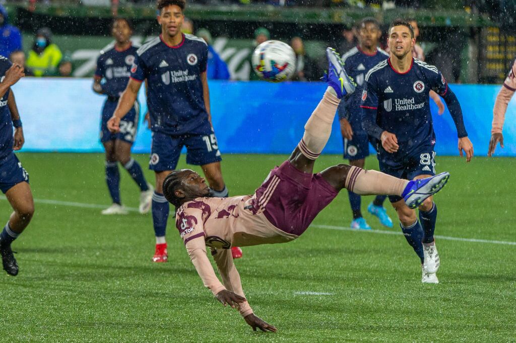 Yimmi Chará (23) en Portland Timbes  (Photo by Diego Diaz/Icon Sportswire via Getty Images).