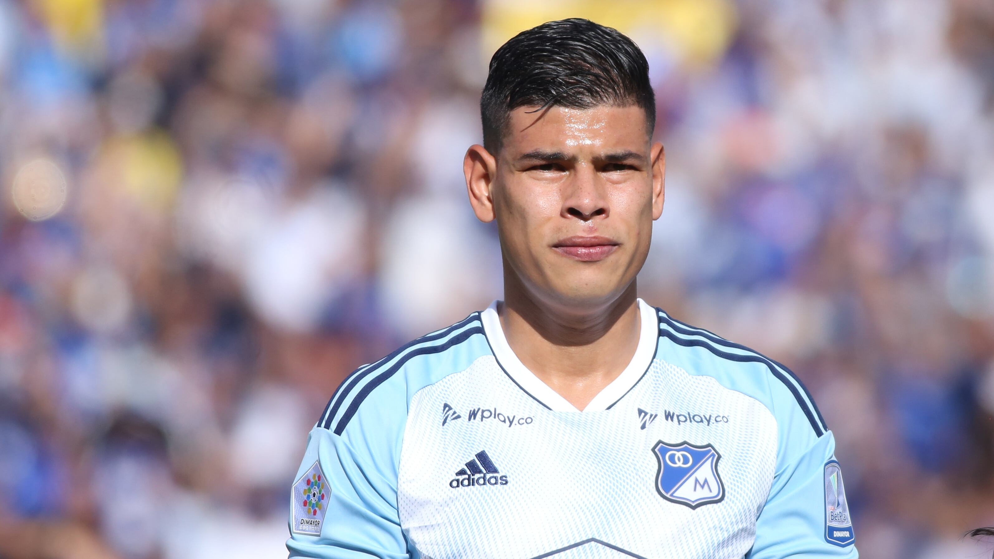 Jorge Arias, defensor de Millonarios. (Photo by Daniel Garzon Herazo/NurPhoto via Getty Images)