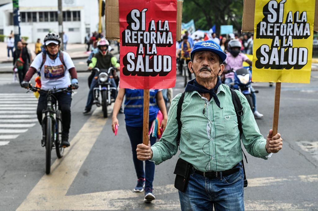 Manifestaciones en Colombia. Foto: Getty Images.