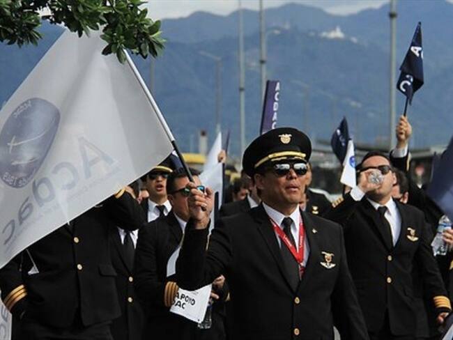 Huelga de pilotos Acdac. Foto: Colprensa