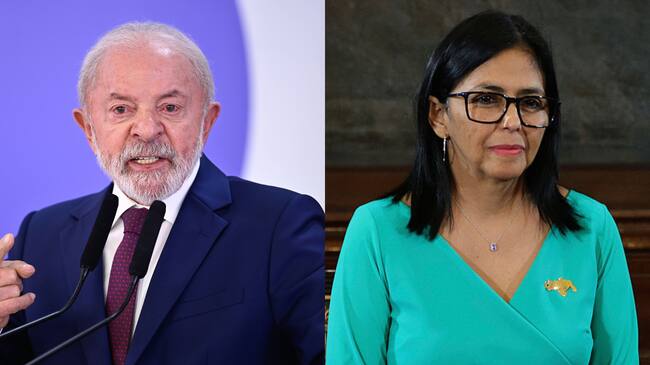 Lula da Silva, presidente de Brasil. Foto: Ton Molina/NurPhoto vía Getty ImagesDelcy Rodríguez, presidenta encargada de Venezuela. Foto: Jesus Vargas/Getty Images