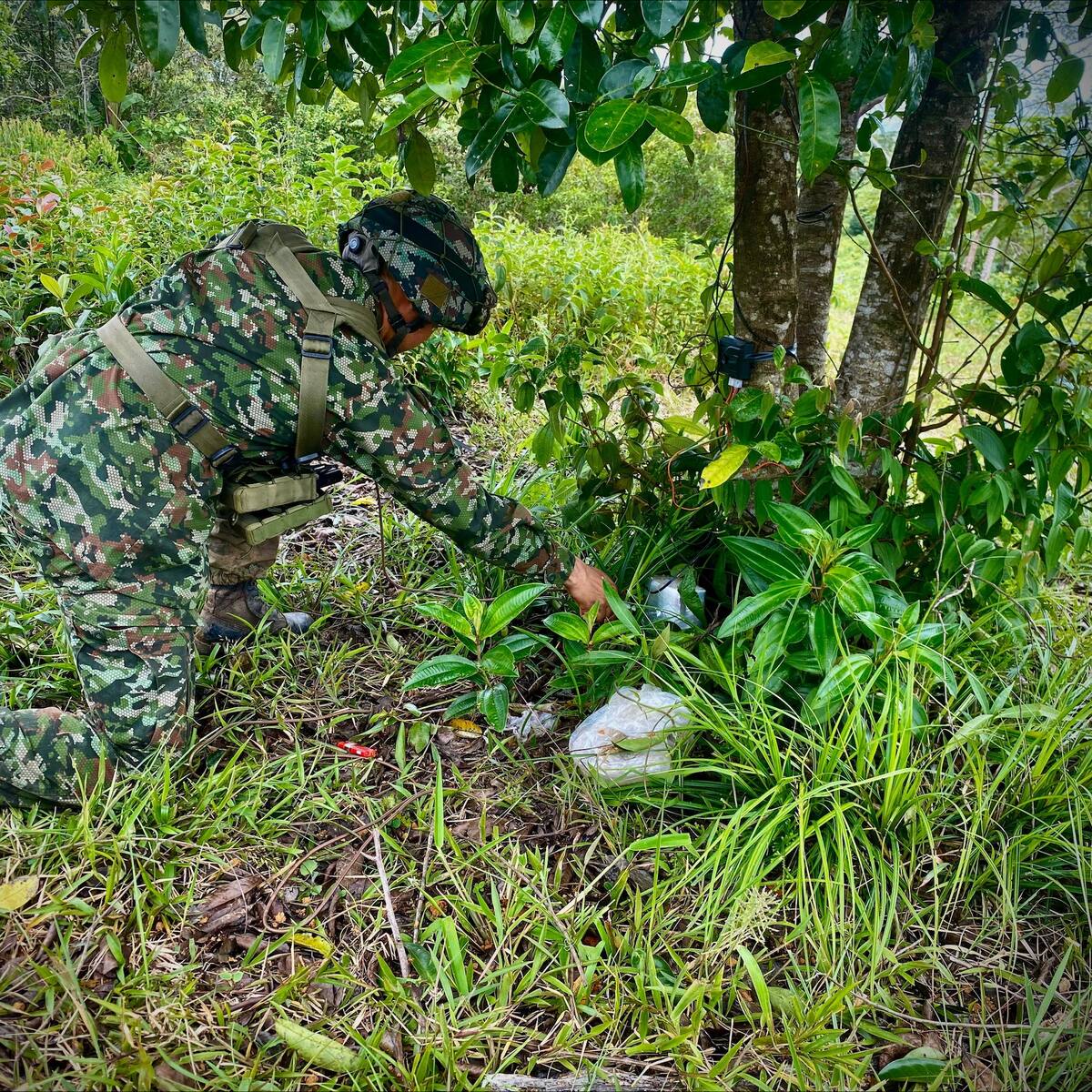 El Ejército destruyó tres artefactos explosivos improvisados en el Meta