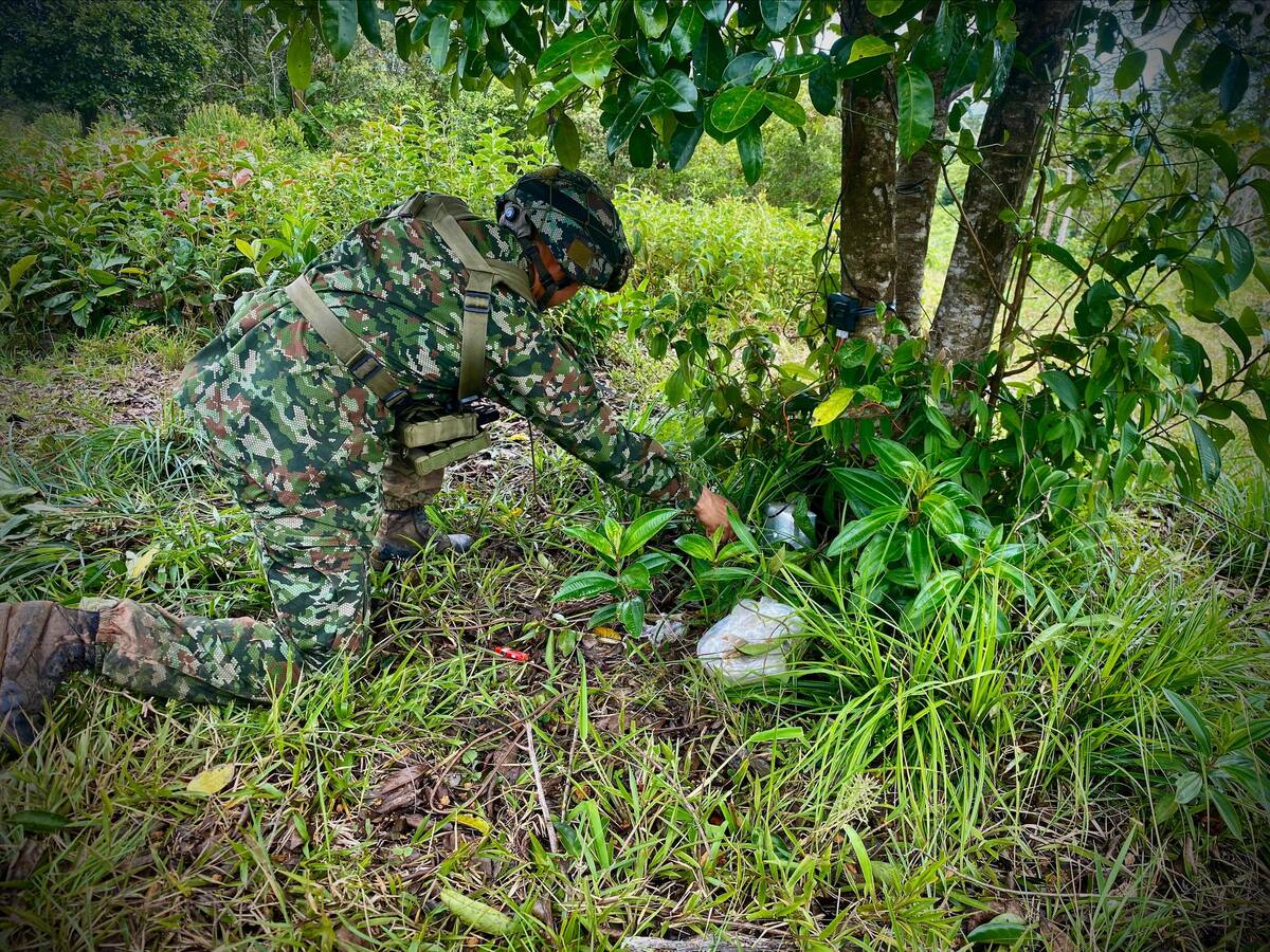 El Ejército destruyó tres artefactos explosivos improvisados en el Meta