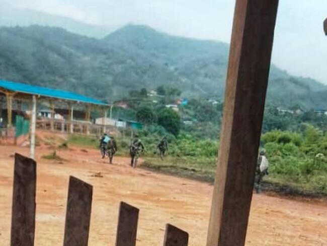 Las disidencias hacen presencia en los lugares sagrados, escuelas, polideportivos y el puesto de salud. Crédito: Resguardo Indígena Chimborazo.