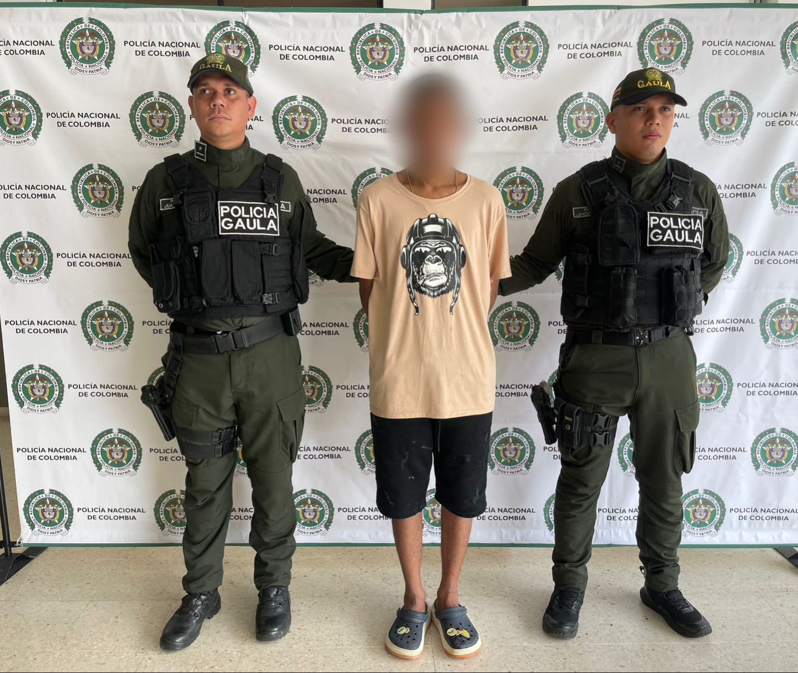 Casa por cárcel para hombre señalado de extorsionar a una menor de 16 años en Montería. Foto: prensa Policía Nacional.