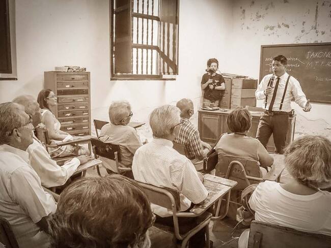 Directivos, docentes y estudiantes de la época. Foto: Cortesía Universidad del Magdalena