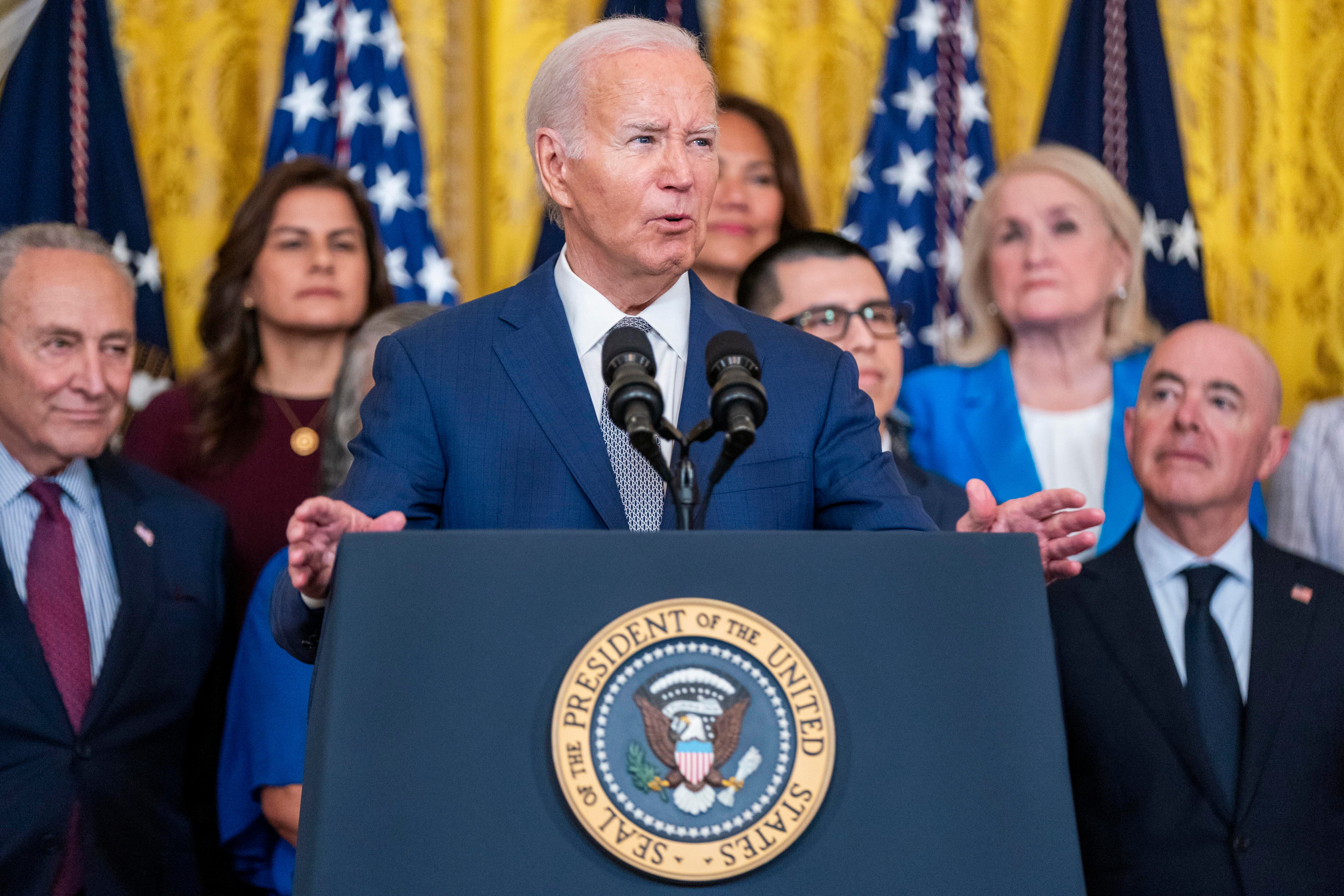 Presidente de Estados Unidos, Joe Biden. Foto: EFE/EPA/SHAWN THEW / POOL