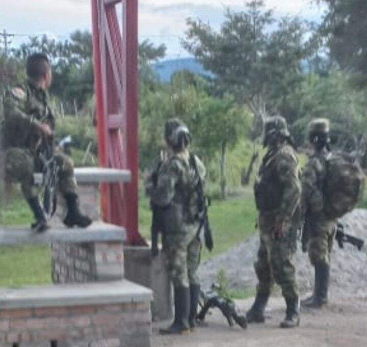 Enfrentamientos en el Cauca. Foto: Cortesía.