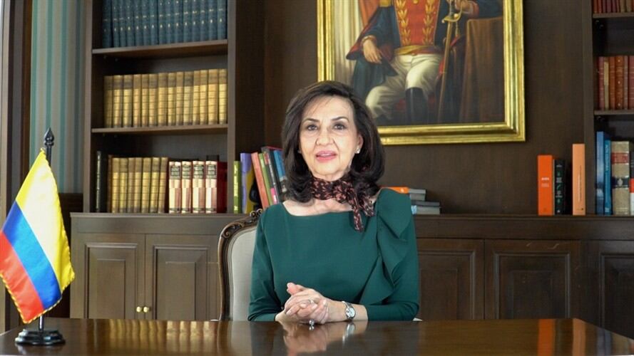 La canciller anunció que con las entidades de la ONU que hacen presencia en Colombia se creó el ‘Marco de Respuesta al Impacto Socioeconómico del COVID-19’.. Foto: Cortesía Cancillería