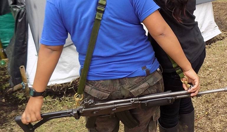 De acuerdo con el Observatorio de Derechos Humanos del Cric, 40 menores han sido reclutados en el 2021. Crédito: Colprensa.