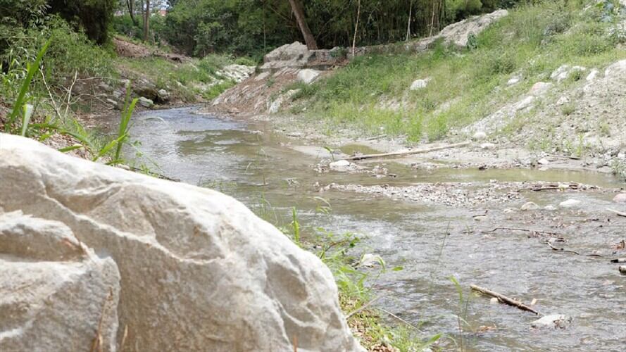 Obras mitigación Piedecuesta. Foto:CDMB