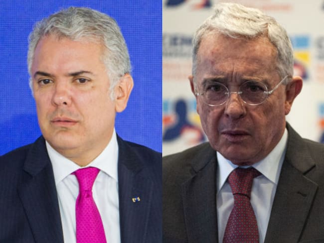 Iván Duque y Álvaro Uribe. Fotos: Getty Images.