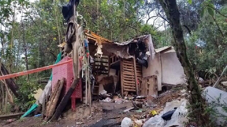 El lugar de los crímenes de Fredy Armando Valencia, conocido como el 'Monstruo de Monserrate'. Foto: Colprensa / POLICÍA NACIONAL