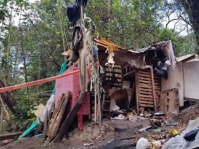 El lugar de los crímenes de Fredy Armando Valencia, conocido como el 'Monstruo de Monserrate'. Foto: Colprensa / POLICÍA NACIONAL