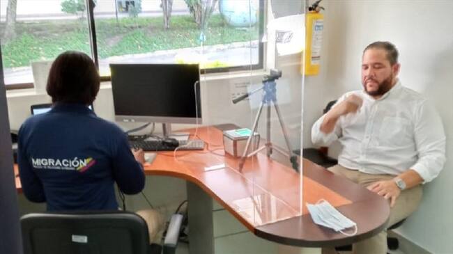 Bucaram fue detenido en Medellín . Foto: Cortesía Migración Colombia