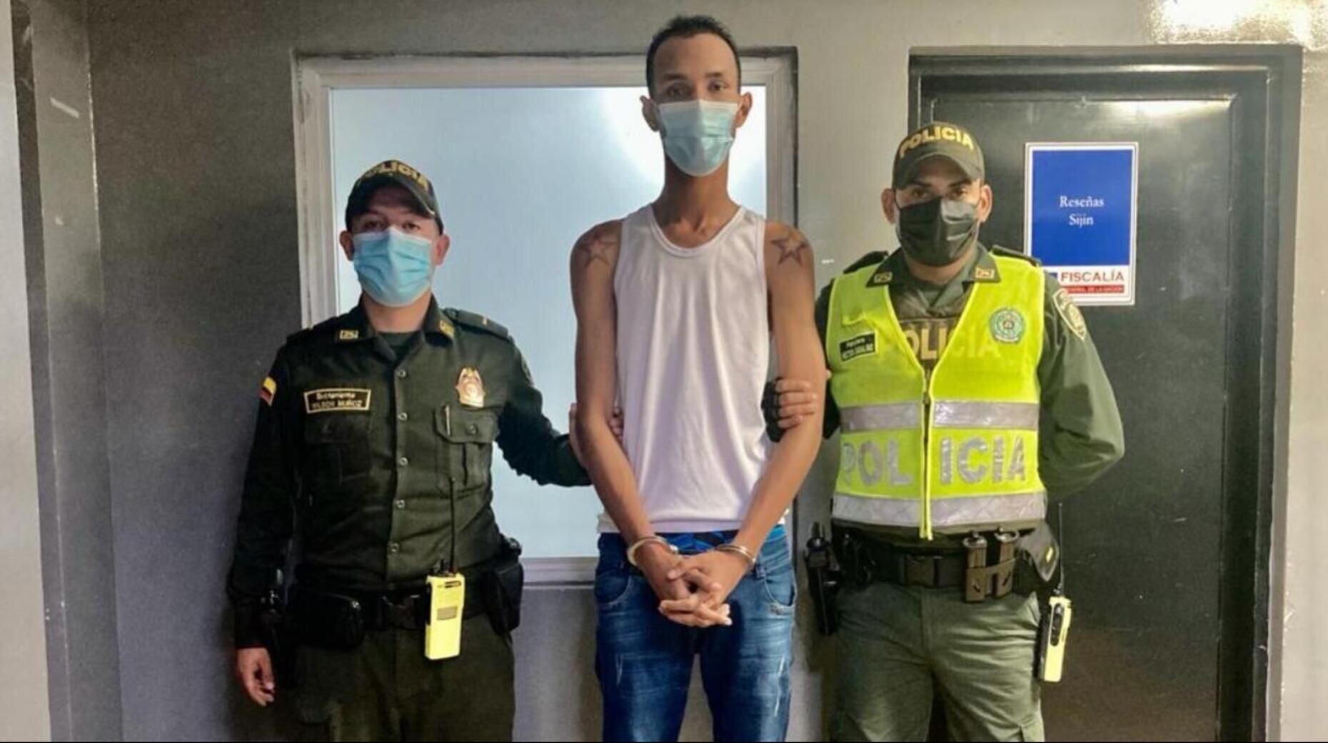 El presunto criminal podría vincularse a los delitos al gremio de transportadores en el Atlántico. Foto: Policía Metropolitana de Barranquilla.