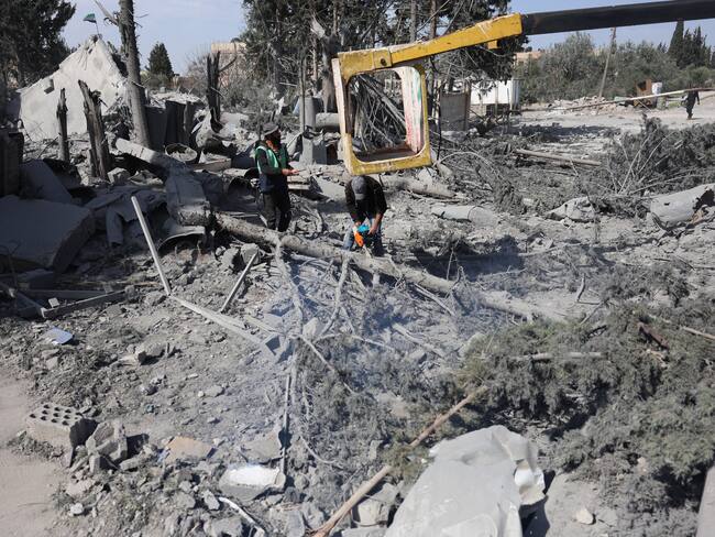 Ataque israelí en Gaza. FOTO: EFE/EPA/MOHAMMED AL RIFAI