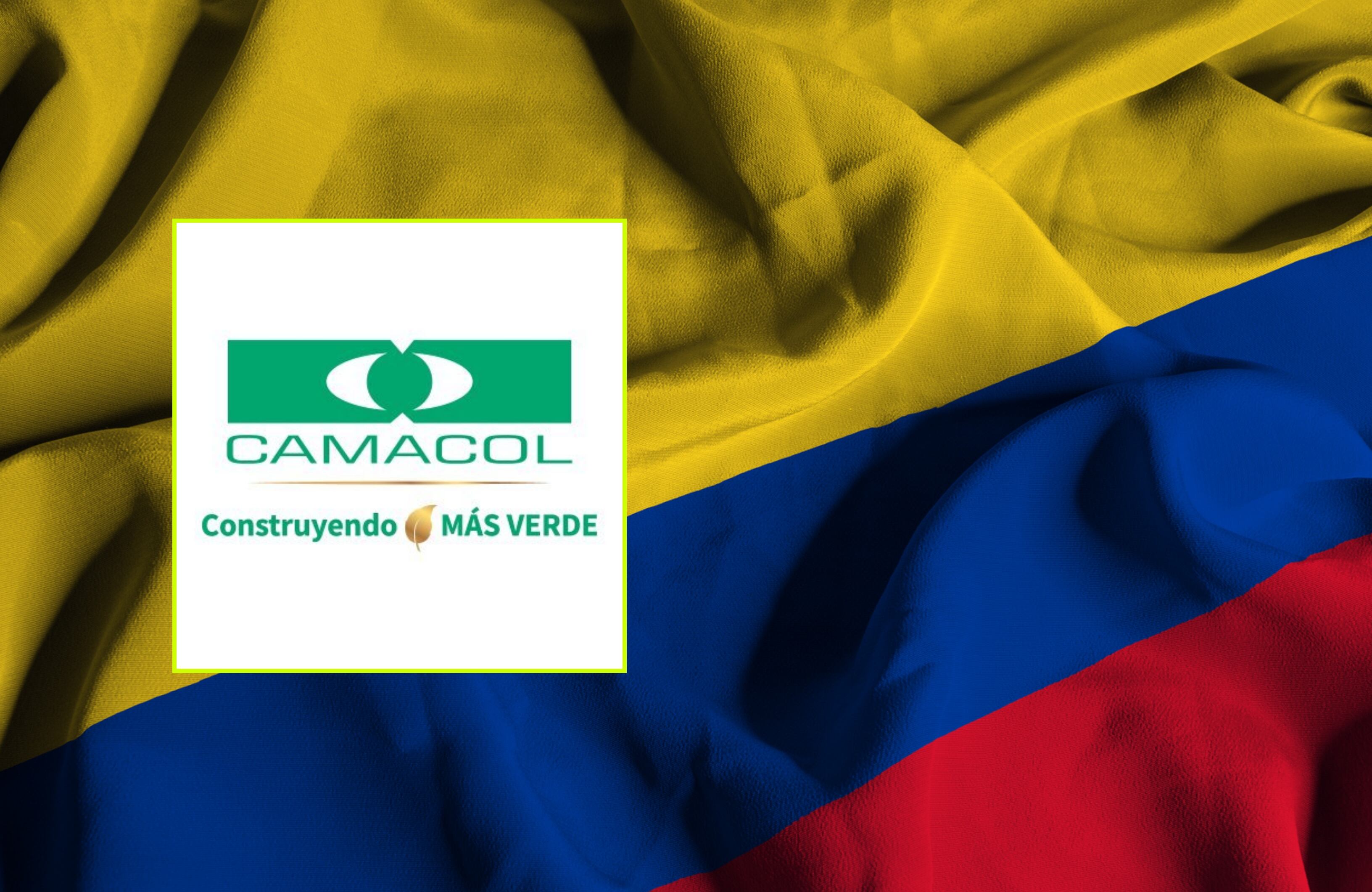 Bandera de Colombia y logo Camacol. Fotos: Getty Images / @CamacolColombia