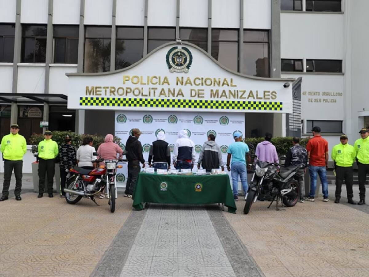 Desarticulan banda delincuencial que tenía puestos fijos de drogas en Manizales